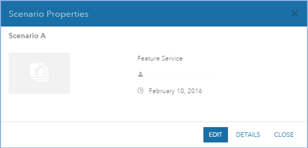 Scenario Properties dialog box